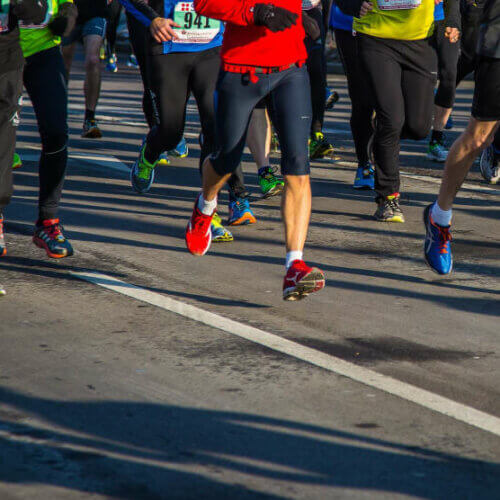 person running