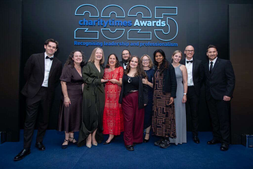 Image of Magic Breakfast Senior Leadership Team and Trustees at the Charity Times Awards.