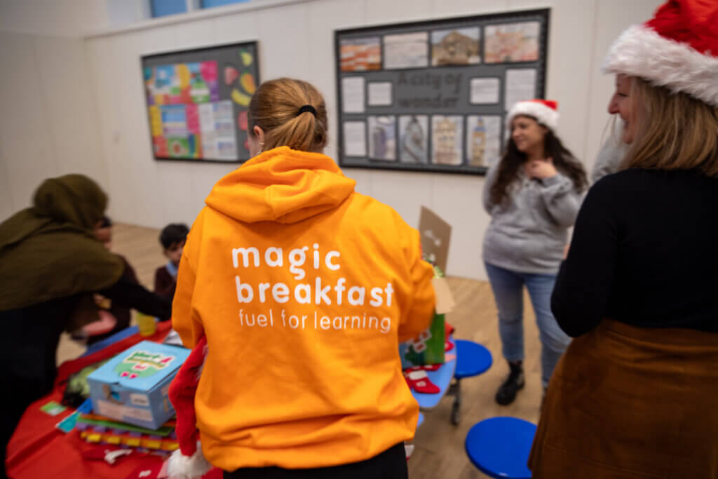 Image of Magic Breakfast staff and partner volunteers at a Magic Makers event.