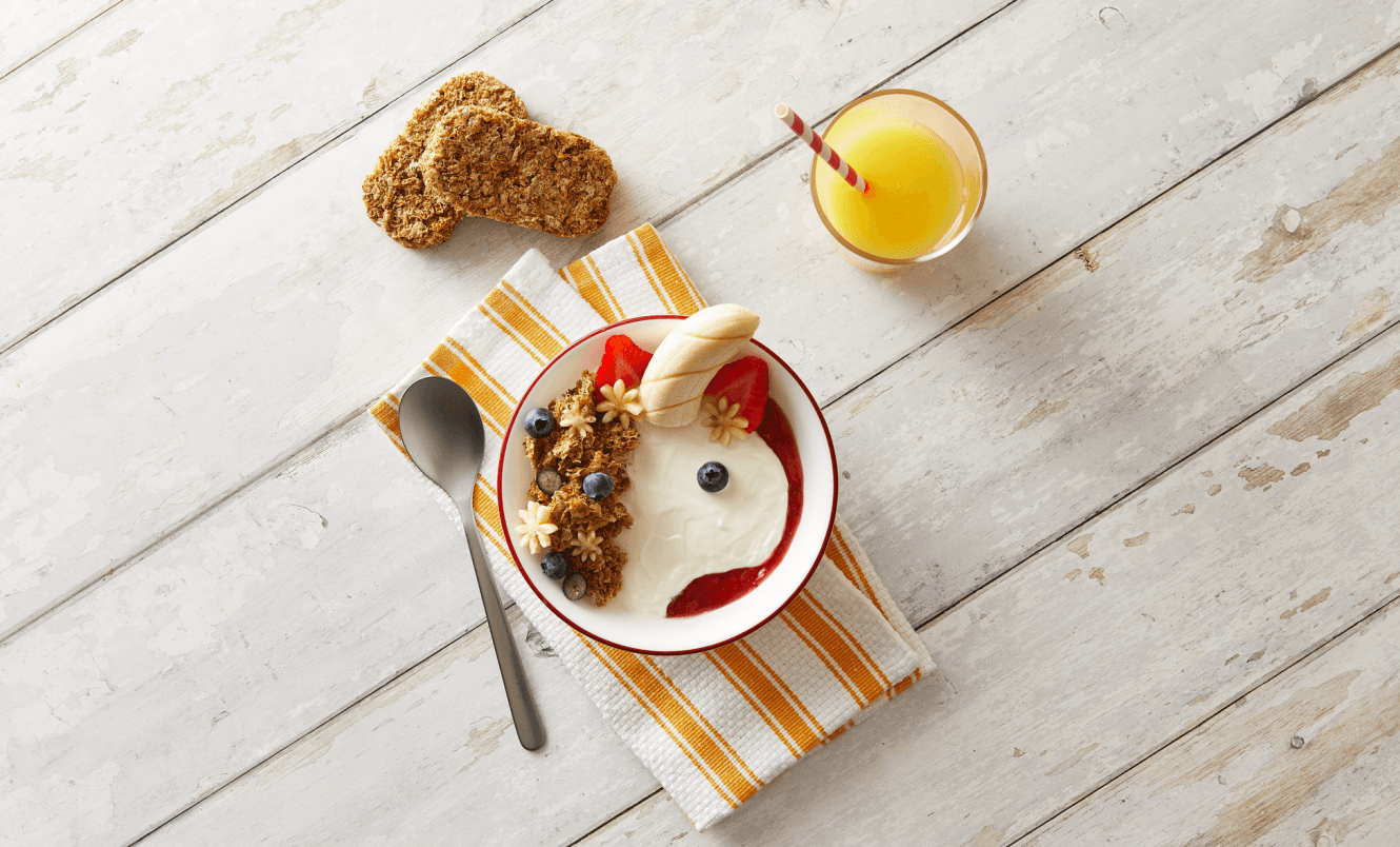Unicorn breakfast Weetabix recipe